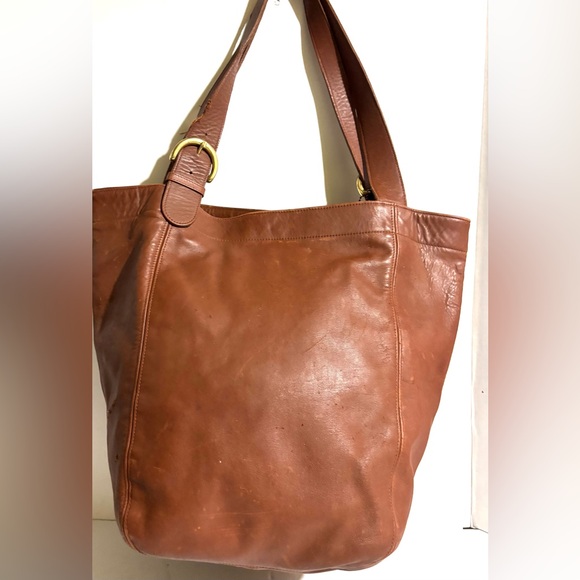 Coach Brown Leather Tote Bag - Picture 2 of 13